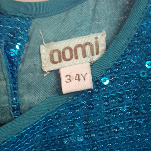 Aomi Blue Sequin Mermaid Dress halloween - Picture 5 of 5